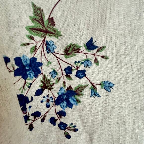 NWOT Joie Blue Floral Print Linen Blend Jacket Blazer Size Large - Picture 2 of 5